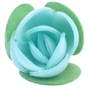 Flor Rosa de Oblea Azul 30mm 180 un