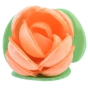 Flor Rosa de Oblea Laranja 30mm 180 un