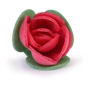 Flor Rosa de Oblea Vermelho 30mm 180 un