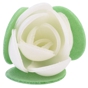 Flor Rosa de Oblea Branco 30mm 180 un