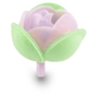 Flor Rosa Emilia de Oblea Violeta 25mm 230 un