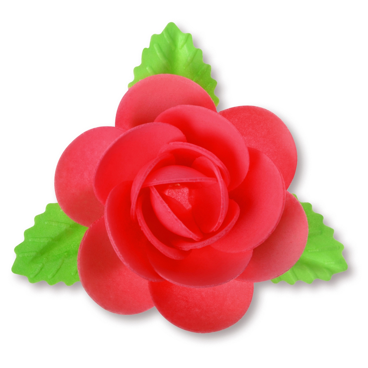 Flor Magnolia de Oblea Vermelho 90mm 40 un