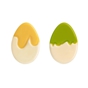 Decoraes de Chocolate Barbara Decor - Eggs White Set 27x39mm 216 un
