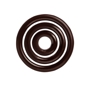 Decoraes de Chocolate Barbara Decor - Circles Dark Set 64,46,24mm 180 un