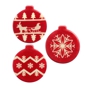 Barbara Decor Red Christmas Baubles 29x32mm 189 un