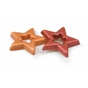 Estrela Vazada Dourada e Paprica em Chocolate Branco Modecor 34mm 72 un