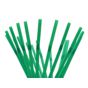 Palhinha Flexvel em PLA Biodegradvel e Compostvel Embrulhada Individualmente em Papel - Verde 6x240mm 400un