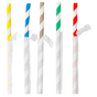 Palhinha Flexivel em Papel Embrulhada Individualmente - Cores Sortidas Espiral  6x230mm 250un