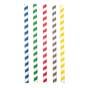 Palhinha Direita em Papel Avulso - Cores Sortidas Espiral  10x200mm 48x50 un