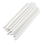 Palhinha Direita em Papel Branco Avulso  12x200mm para Bubble Tea 200un