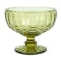 Taa de Vidro Vintage Verde para Sobremesas 380ml 120x105mm 6 un