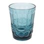 Copo de Vidro Vintage Azul para Bebidas 250ml 80x100mm 6 un