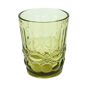 Copo de Vidro Vintage Verde para Bebidas 250ml 80x100mm 6 un
