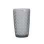 Copo de Vidro Vintage Cinzento para Bebidas 380ml 80x130mm 6 un