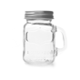 Caneca de Vidro com Tampa de Metal 128ml 75x55x85mm 96 un