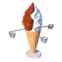 Suporte para Cones - Cone de Bolas e Soft Chocolate Baunilha 330x250mm 1 un