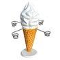 Suporte para Cones - Cone de Bolas e Soft Branco 330x250mm 1 un