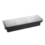 Centro de Guarnies 3 compartimentos 495x157x90mm Preto 1 un