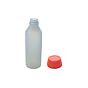 Garrafa Redonda PEAD Translcido 250ml com Tampa 230un