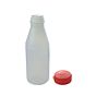Garrafa Redonda PEAD Translcido 500ml com Tampa 125 un