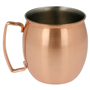 Mini Caneca Moscow em inox/cobre 420ml 80x90mm 6 un