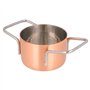 Mini Panela em Inox Cobre com Asas 70x45mm 6 un