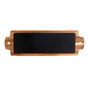 Tbua Rectangular em Madeira de Accia com Ardsia 635x200x15mm 2 un