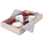 Caixa de Apresentao Buffet em Madeira Natural 600x400x75mm 1 un