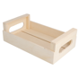 Caixa de Apresentao Buffet em Madeira Natural 205x125x65mm 20 un