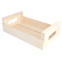 Caixa de Apresentao Buffet em Madeira Natural 250x150x75mm 20 un