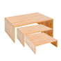 Set de 3 Elevadores Grandes em Bamb para Buffet