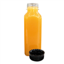 Garrafa Quadrada PET 400ml 52x52x180mm com Tampa HDPE 182 un