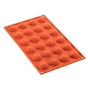 Molde de Silicone para Pastelaria Meia Esfera SF006 24x10ml  30x15mm