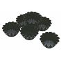Conjunto de 6 Formas Molde em Aluminio Anti-aderente para Pastelaria - Brioche Alto 80x40mm