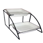 Suporte de Ferro Preto de 2 Nveis para Cubas Gastronorm 1/2 360x490x360mm 1 un