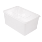 Recipiente de Plstico PP Branco para Conservao 300x200x150mm 6750ml