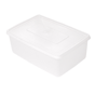 Recipiente de Plstico PP Branco para Conservao 260x180x100mm 3150ml