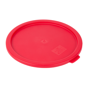 Tampa de Plstico LDPE Vermelho para Recipiente Conservao 7,5L