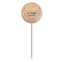Pick em Madeira Marcador de Comida 95mm A Point Medium 100 un