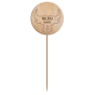 Pick em Madeira Marcador de Comida 95mm Bleu Rare 100 un