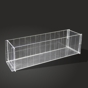 Tampa para caixa de Acrilico Transparente para Fatias de Bolos 400x100x120mm