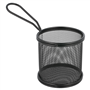 Mini Fritadeira em inox Preto Redonda 90x80mm 6 un