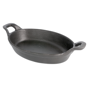 Caarola em Ferro Preto Oval 720ml 215/275x150x45mm 8 un
