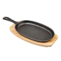 Prato Campestre de Ferro com Base em Madeira 235x135mm 8 un