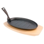 Prato Campestre de Ferro com Base em Madeira 270x180mm 8 un