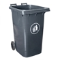 Contentor do Lixo com Rodas 240 L Cinzento