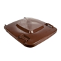 Tampa p/ Contentor do Lixo com Rodas 240 L Castanho