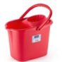 Balde de Plstico PP Rectangular 14L  Vermelho 1 un