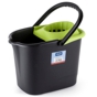 Balde de Plstico PP Rectangular 14L  Preto 1 un