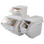 Silo Plstico PP Branco de Estanteria para Alimentos 40L 593x486x432mm